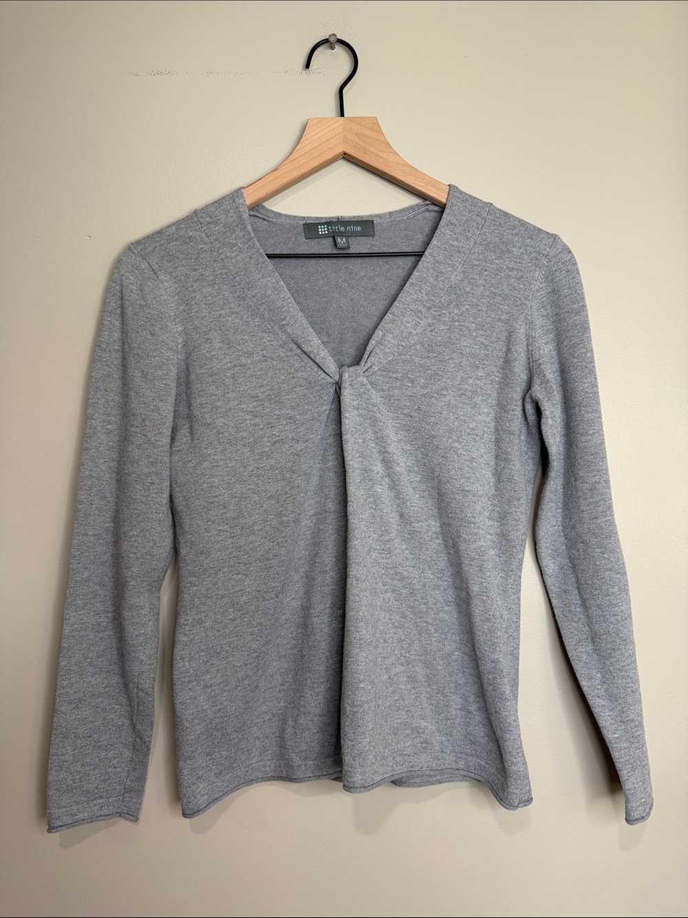 Title Nine Sweater Knot Front XS